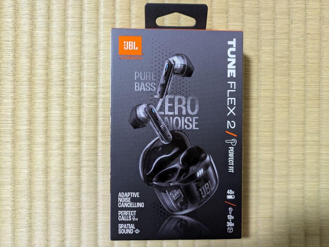 JBL TUNE FLEX 2 ワイヤレスイヤホン 黒 新品未開封 保証書付き