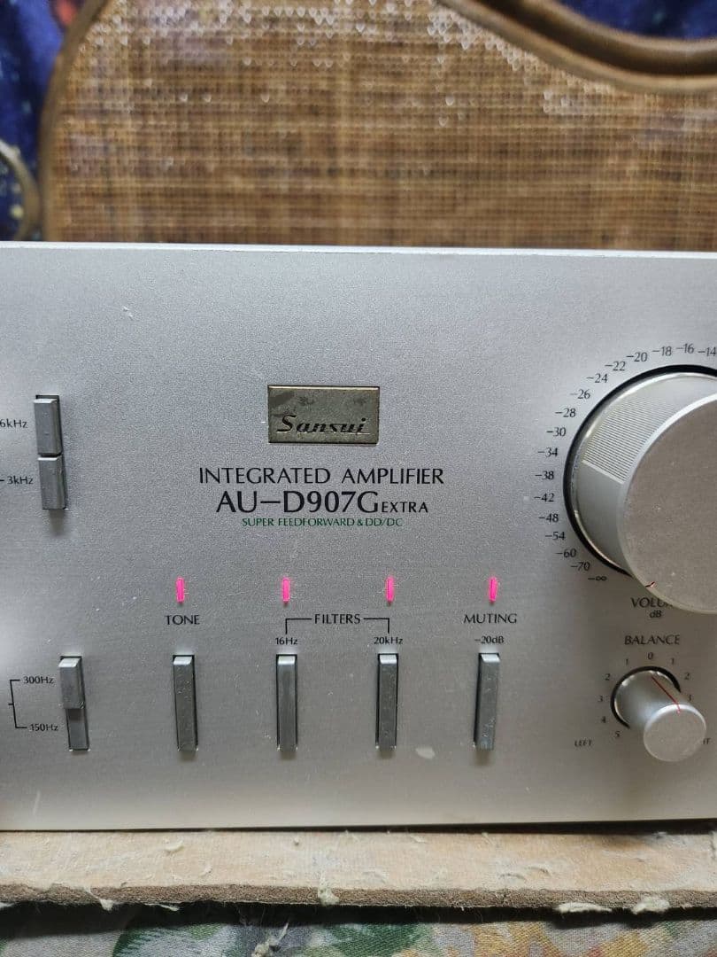 moriフルレストア超美品山水プリメインアンプAU-D907G EXTRA