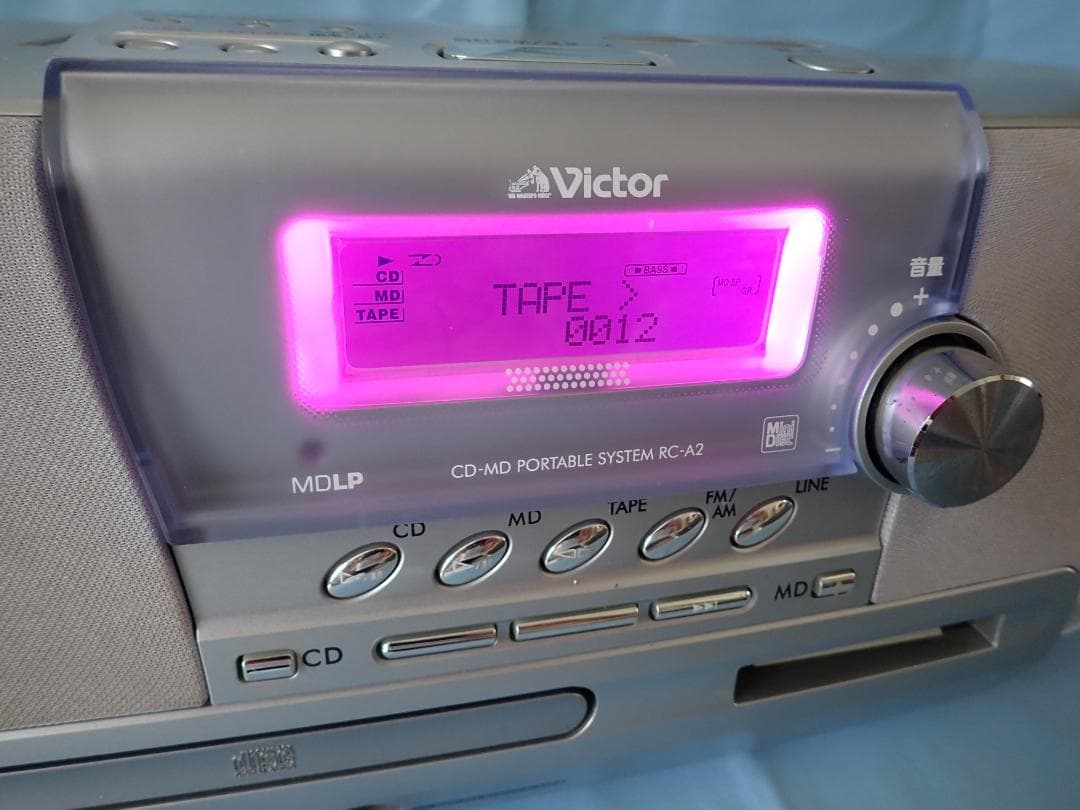JVC Victor RC-A2 （シルバー）CD・MD・カセットデッキ
