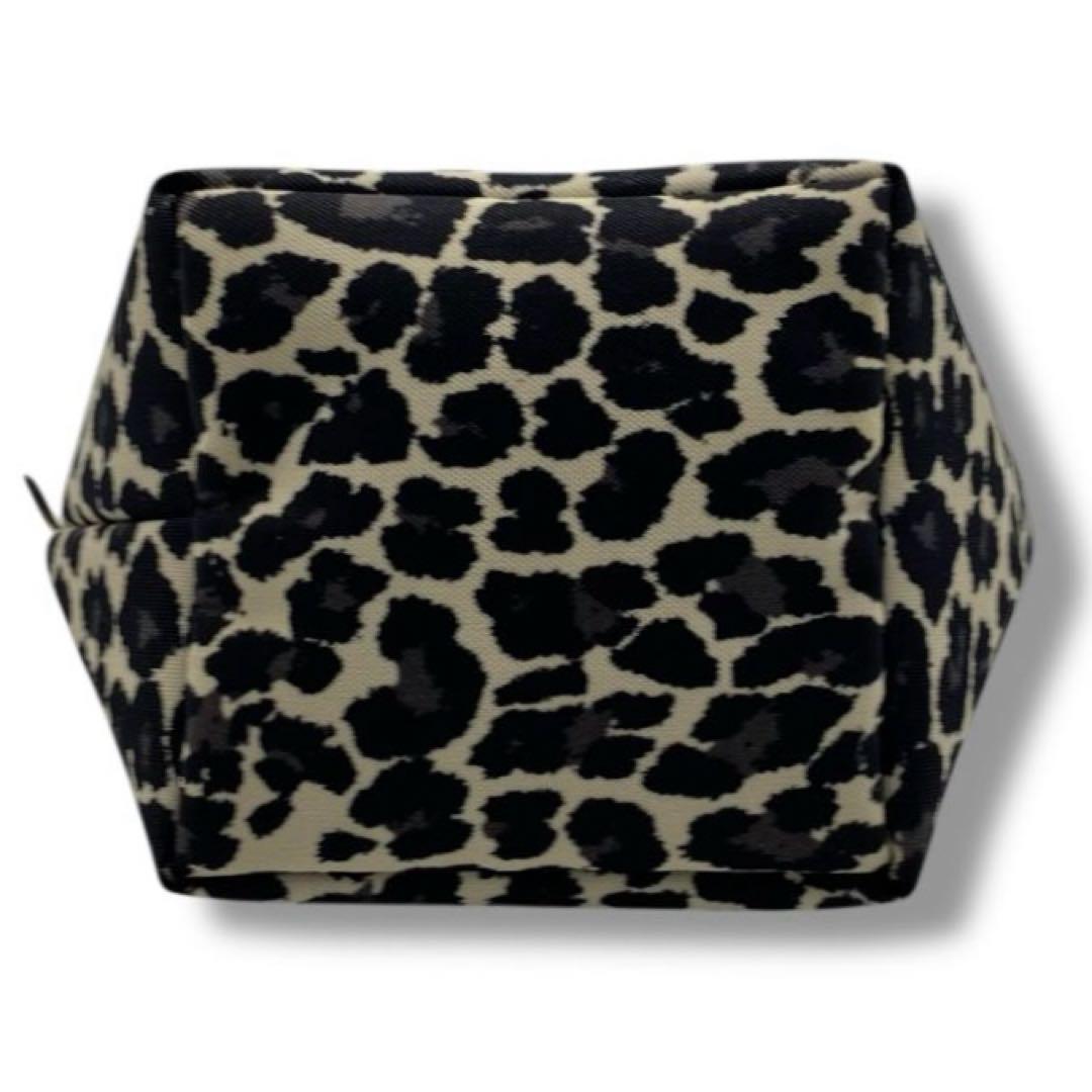 美品 エルベシャプリエ レオパード ショルダーバッグ ポシェット ナイロン 定番