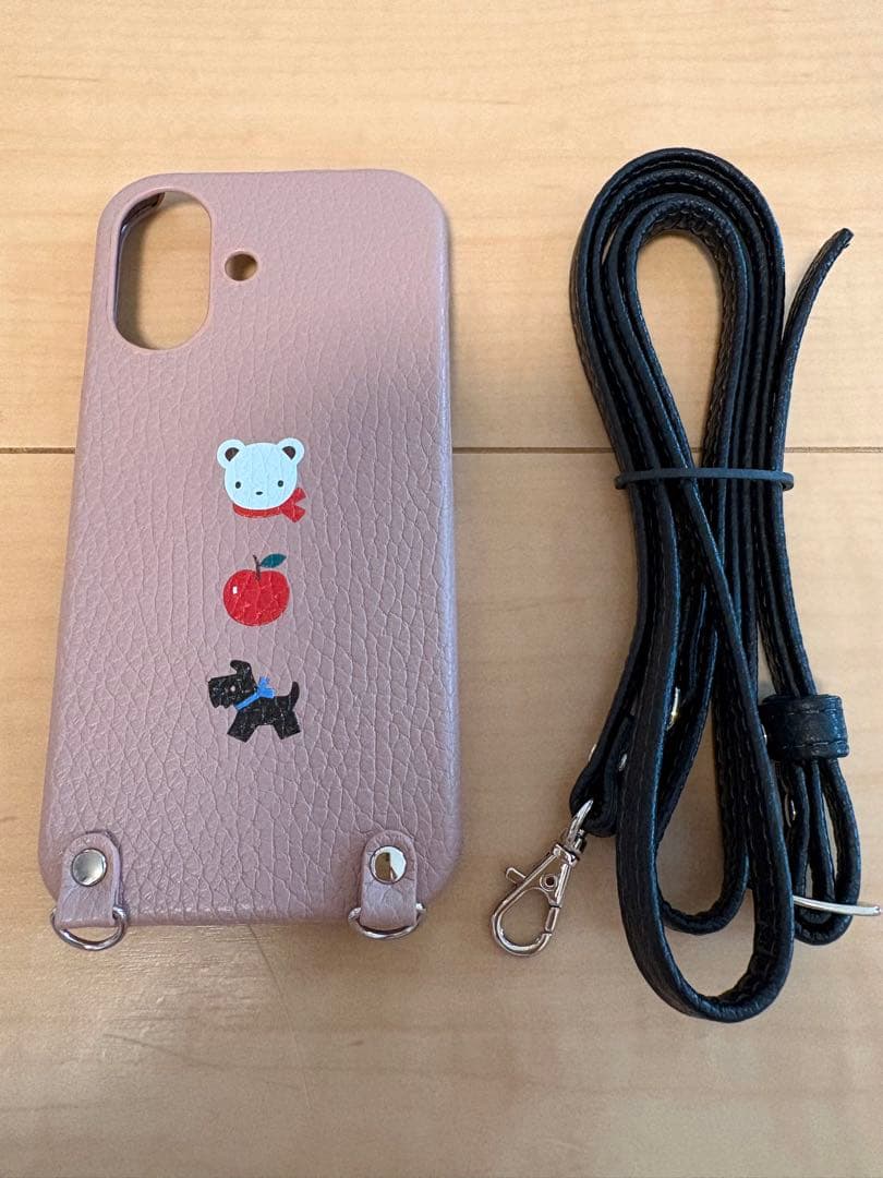 ファミリア カスタマイズスマホケース iPhone16ピンクベージュ