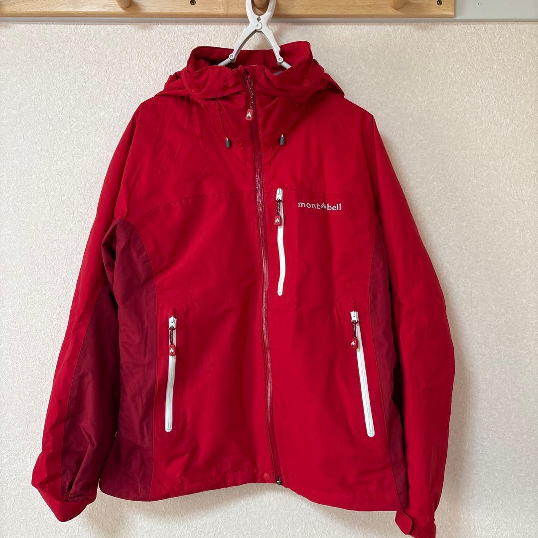 モンベル　スキーウェア　XL 赤