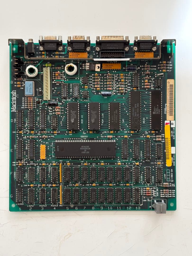 Apple Macintosh 512K ロジックボード 630-0110