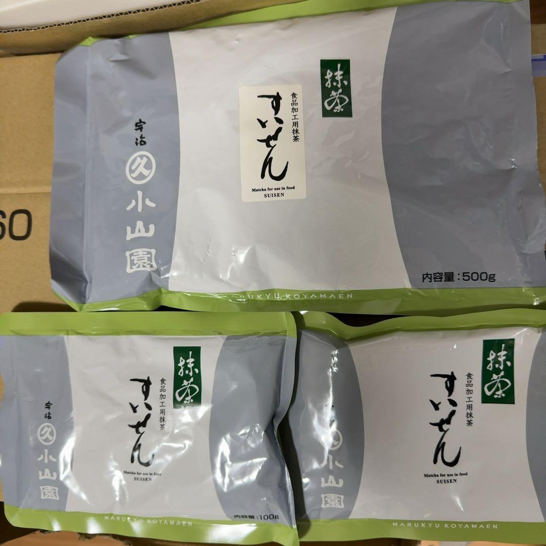 3個セット 丸久小山園　宇治抹茶　すいせん 500gx1 100gx2