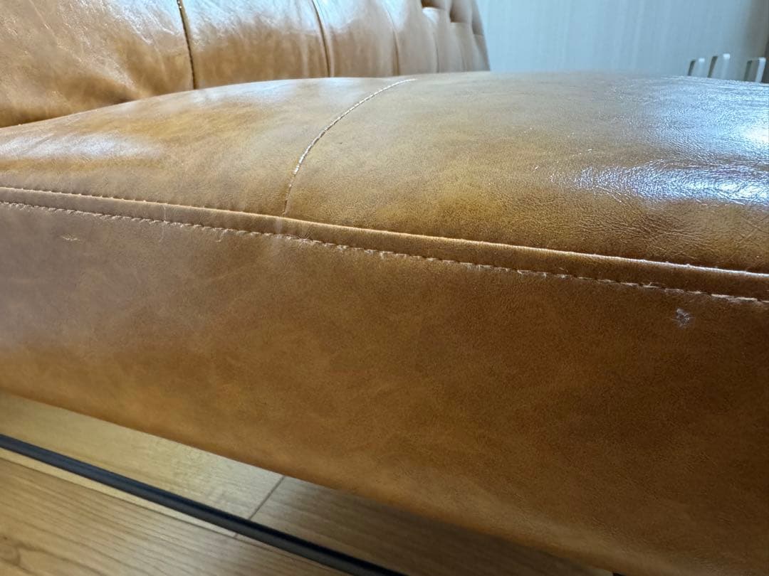 モダンデコ キャメル ソファベッド ３人掛け 175cm リクライニング