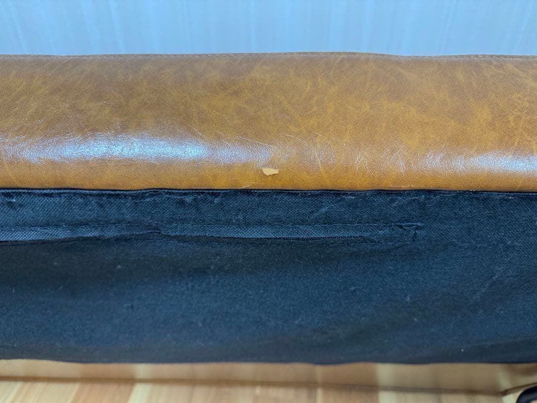 モダンデコ キャメル ソファベッド ３人掛け 175cm リクライニング