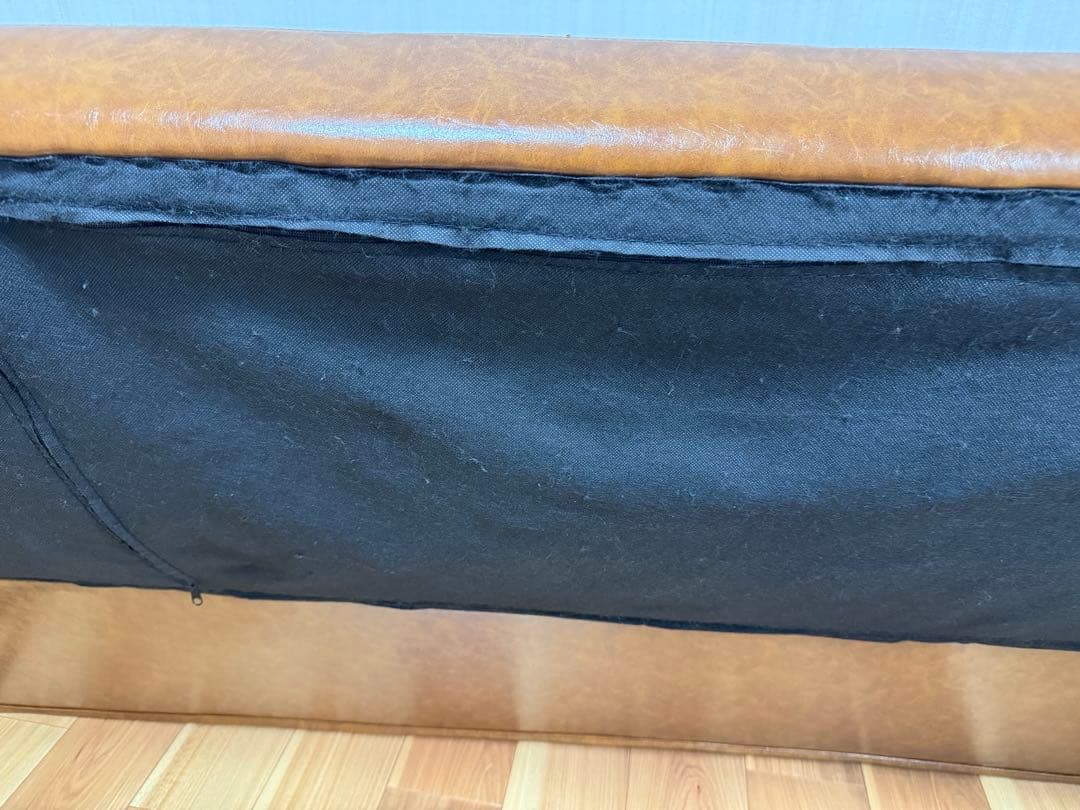 モダンデコ キャメル ソファベッド ３人掛け 175cm リクライニング