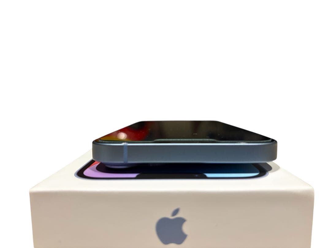 iPhone14Plus128GBブルー SIMフリー 本体箱ケーブル付ケース付