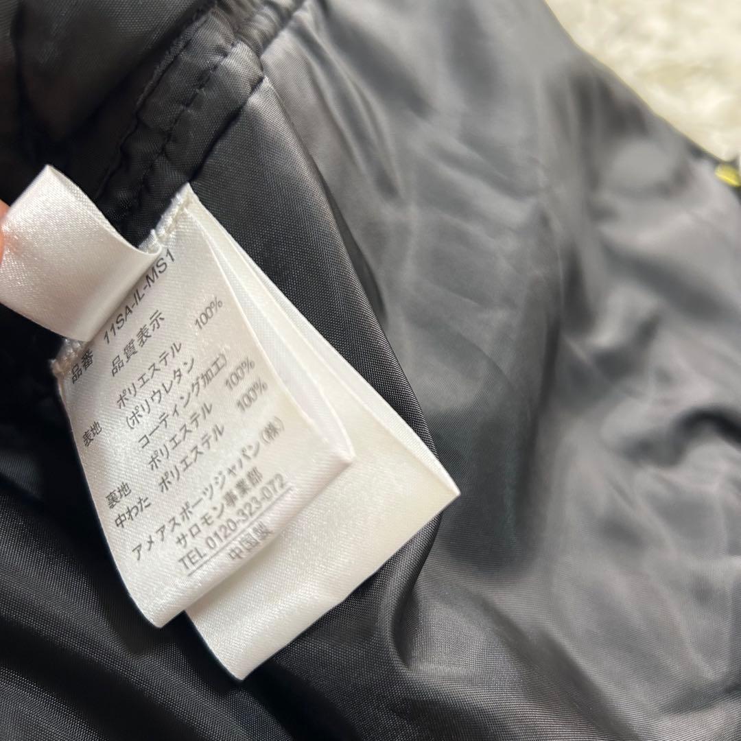 良品✨サロモン スキーウェア セットアップ L メンズ ロゴ刺繍 パーカー