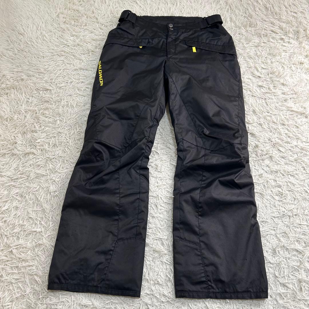 良品✨サロモン スキーウェア セットアップ L メンズ ロゴ刺繍 パーカー