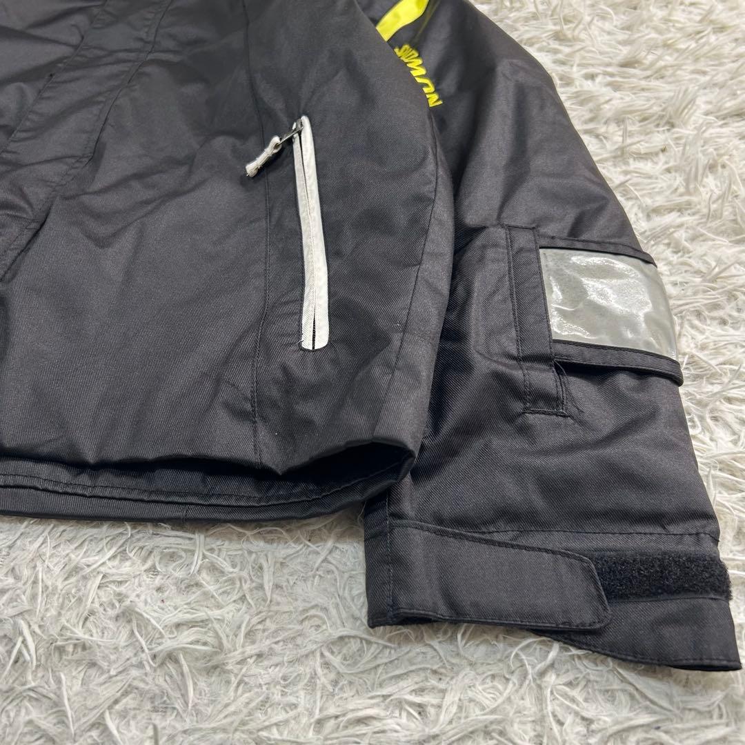 良品✨サロモン スキーウェア セットアップ L メンズ ロゴ刺繍 パーカー