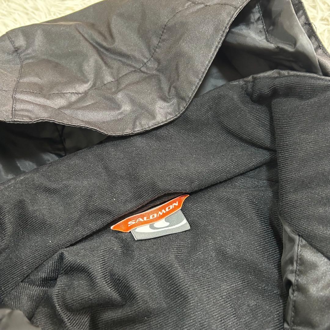 良品✨サロモン スキーウェア セットアップ L メンズ ロゴ刺繍 パーカー