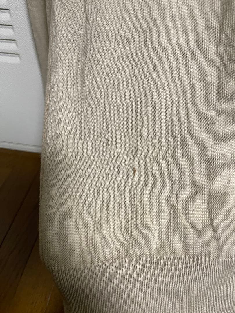 マルタンマルジェラ ベージュ Vネック セーター 長袖