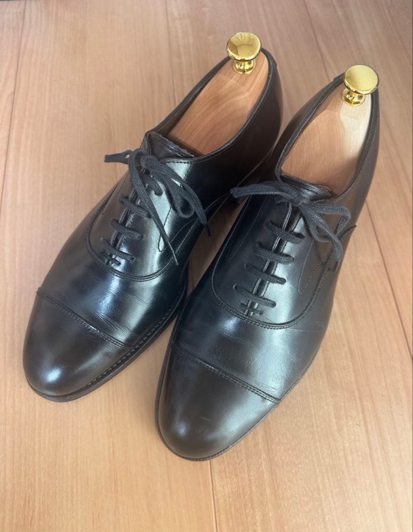 8日まで価格三陽山長 友二郎 ストレートチップ （ビンテージスチール装着済）