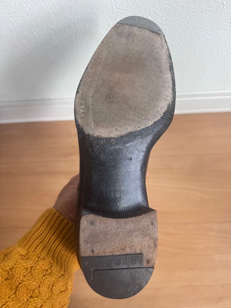 8日まで価格三陽山長 友二郎 ストレートチップ （ビンテージスチール装着済）