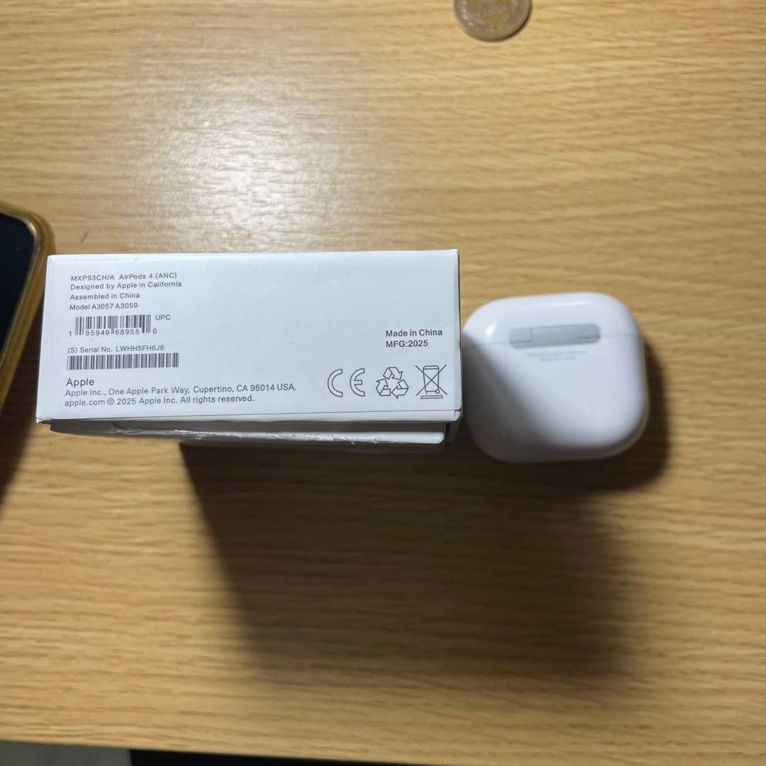 airpods4 アクティブノイズキャンセル。右耳聞こえません。ベノム