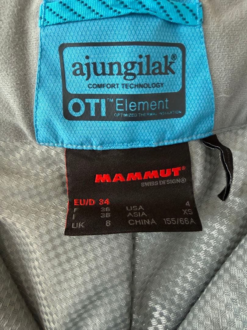 マムートレディース スキーパンツ 水色