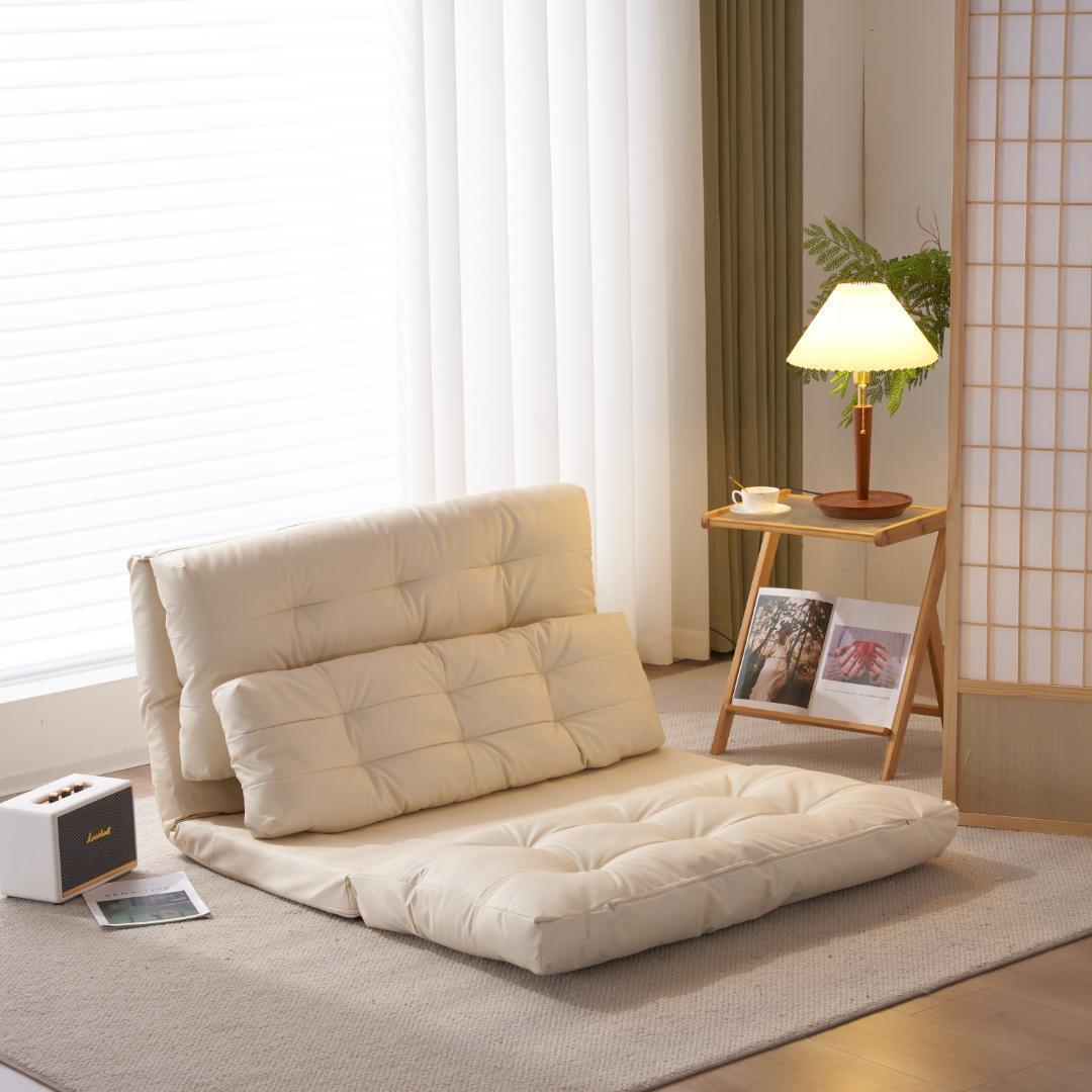 ソファーベッド ソファベッド ローソファー 2人掛け クッション付き 座椅子