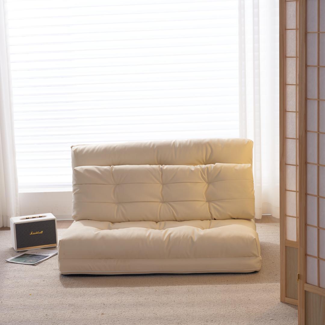 ソファーベッド ソファベッド ローソファー 2人掛け クッション付き 座椅子