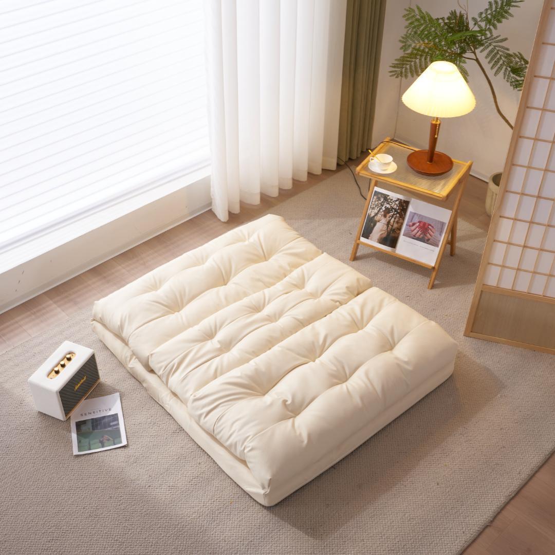 ソファーベッド ソファベッド ローソファー 2人掛け クッション付き 座椅子