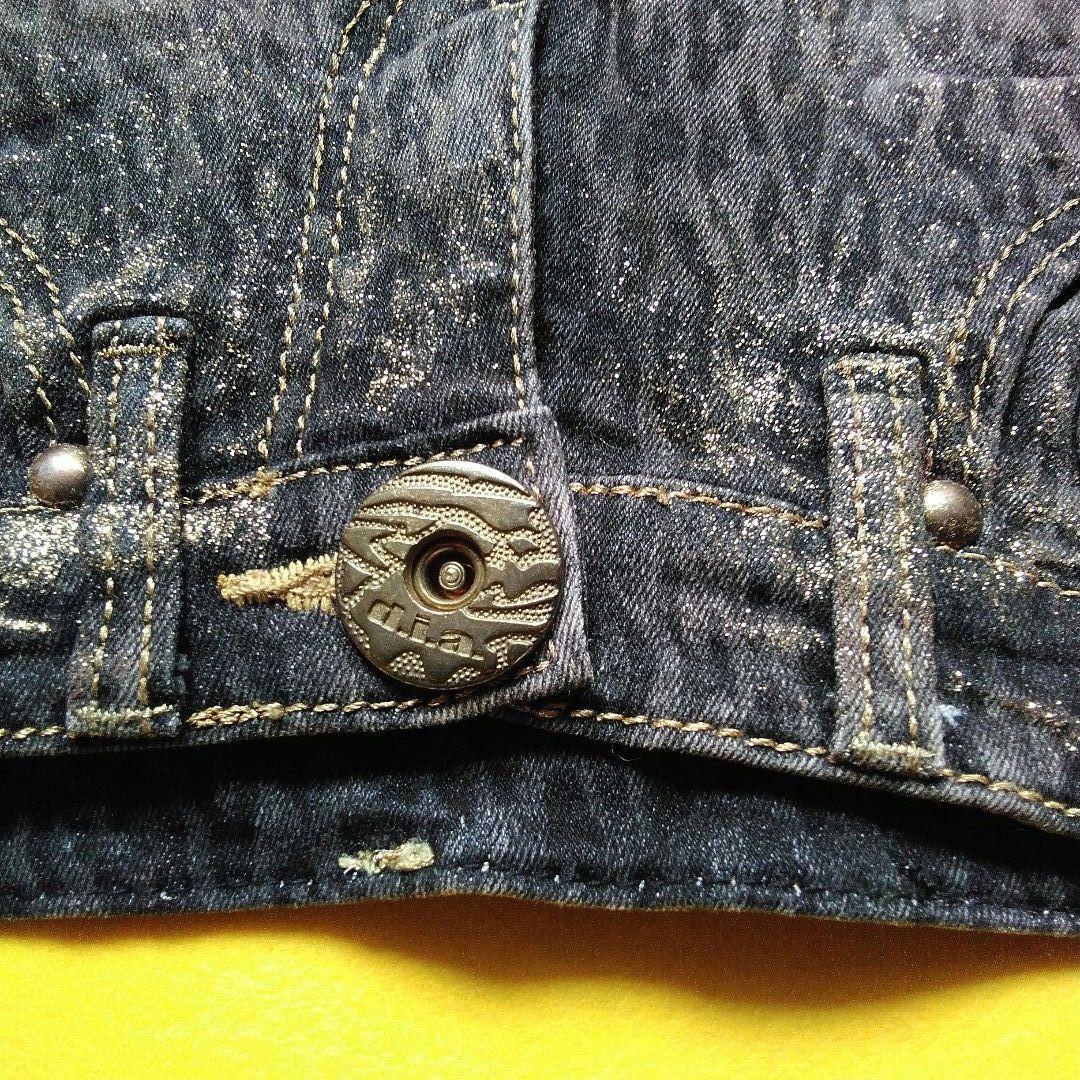 d.i.a.(ダイヤ)「 ヒョウ柄デニム ショートパンツ」サイズ24