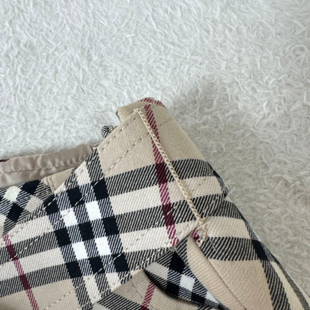 BURBERRY BLUE LABEL ノバチェック プリーツ ミニスカート