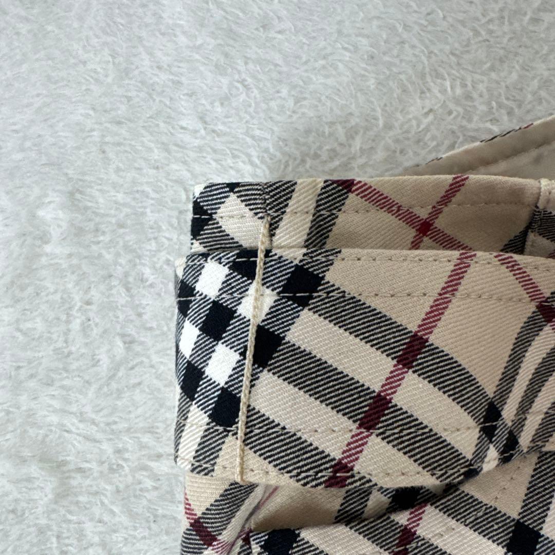 BURBERRY BLUE LABEL ノバチェック プリーツ ミニスカート