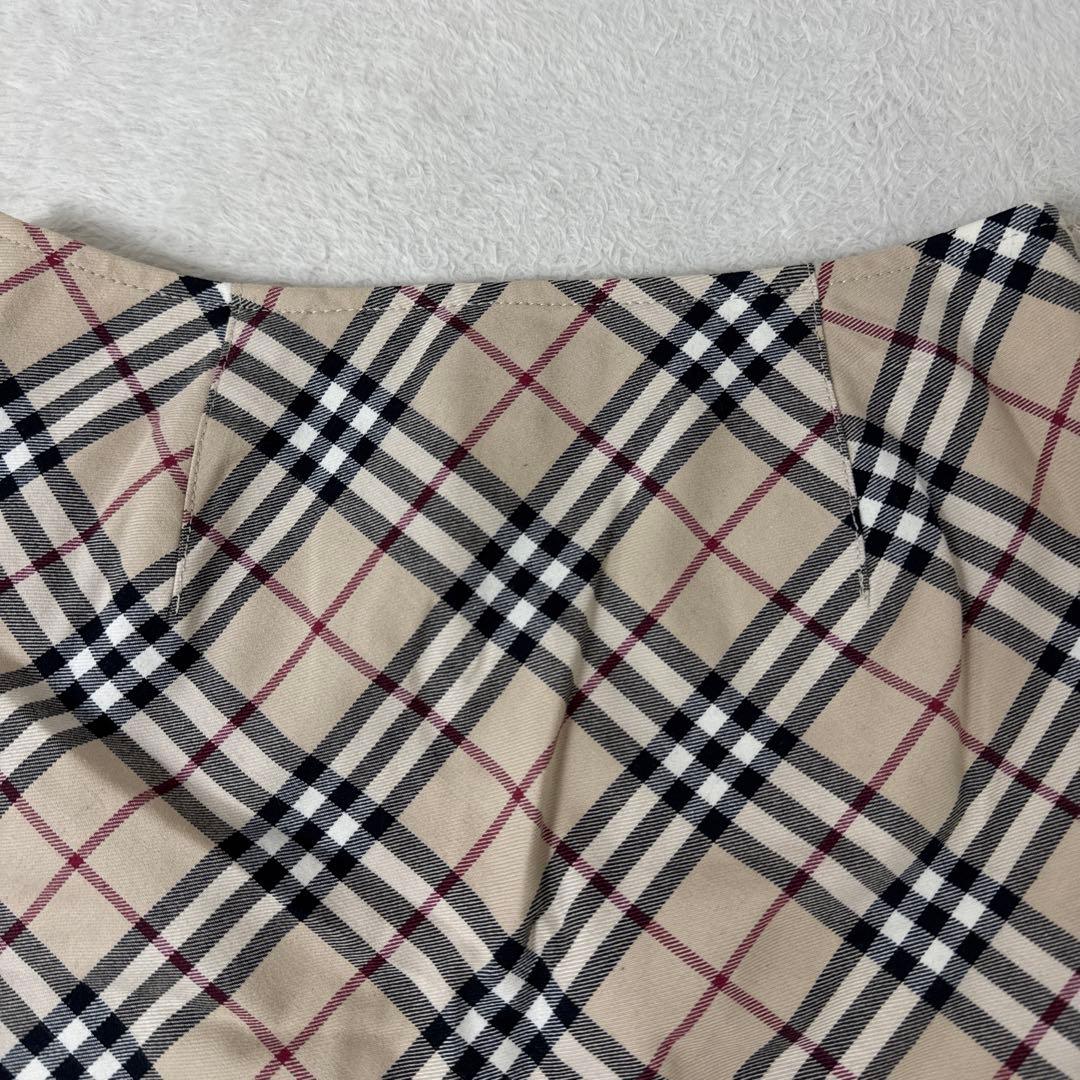 BURBERRY BLUE LABEL ノバチェック プリーツ ミニスカート