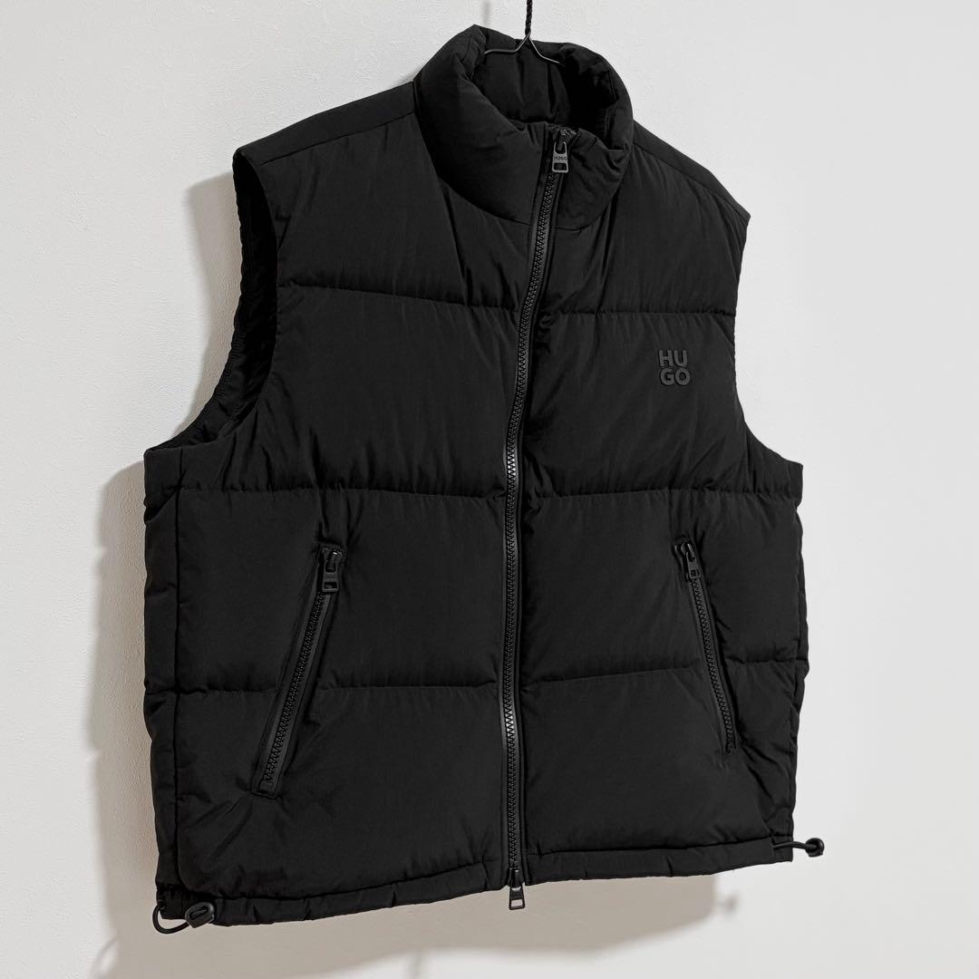 美品★HUGO BOSS ダウンベスト ブラック 黒 ヒューゴボス ジャケット