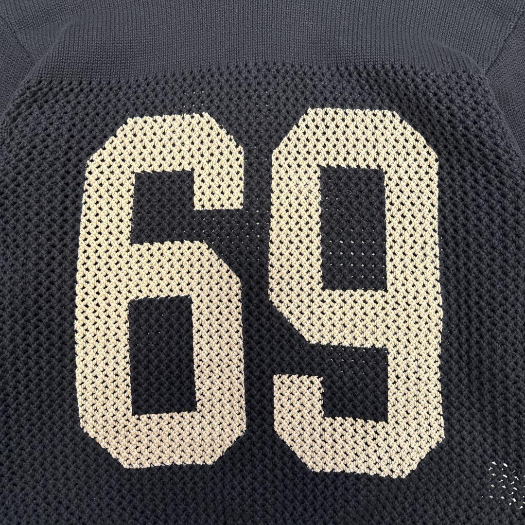 WOKE EDGE ウォークエッジ ニット M ナンバリング 黒 かつきくん着用