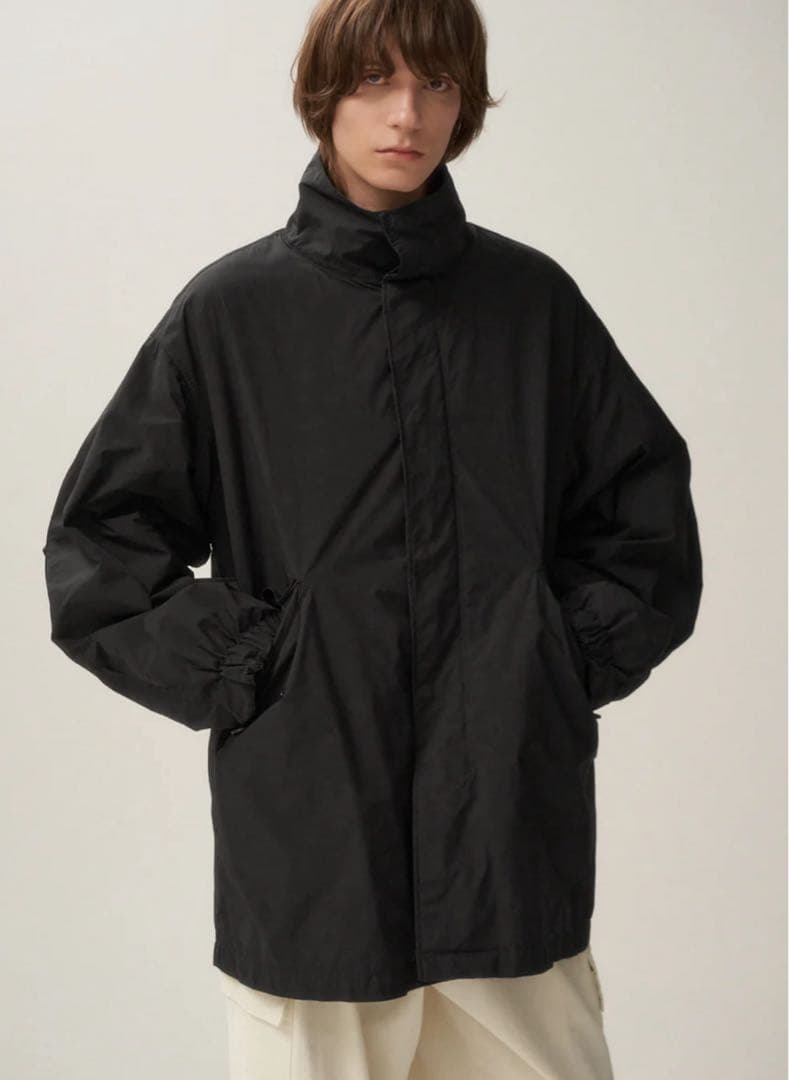 【24AW】ATON AIR WHEATHER SHORT MODS ブラック2