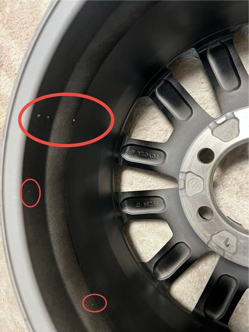 送料込　美品　ランドクルーザープラドマットブラックエディション純正ホイール3️⃣