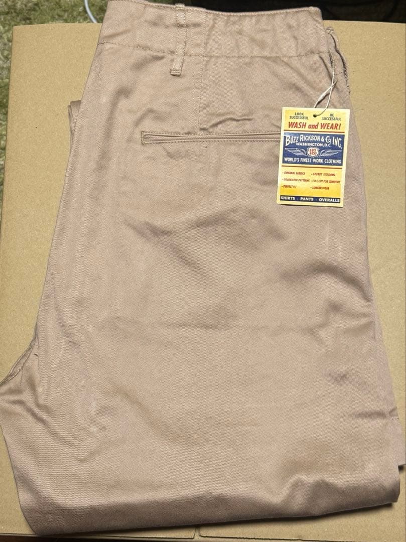 BUZZ RICKSON'S チノパン　W32 ベージュ　BR40025A
