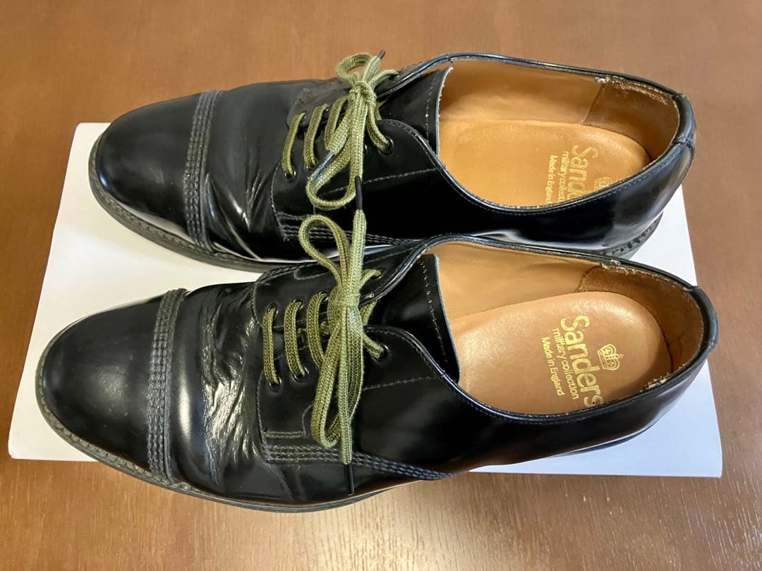 Sanders ミリタリーダービー 黒 ドレスシューズ GB7 25.5cm