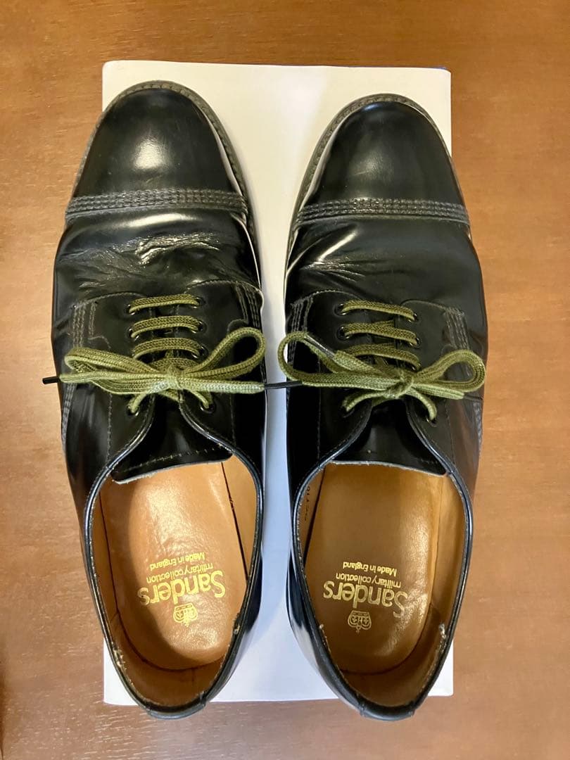 Sanders ミリタリーダービー 黒 ドレスシューズ GB7 25.5cm