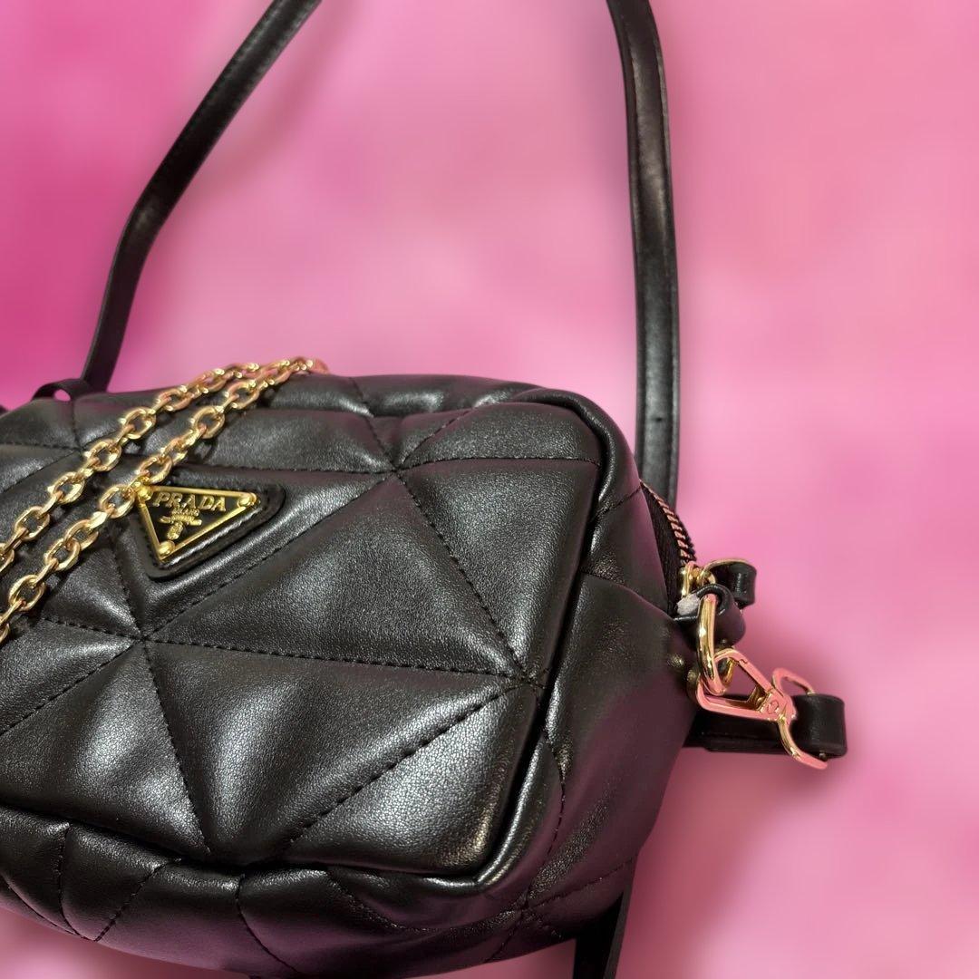 ブラック レザー ショルダーバッグノベルティ