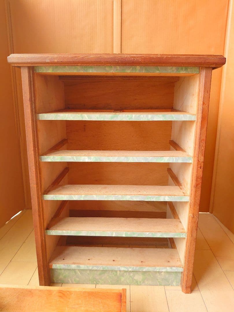 昭和レトロ レトロポップ チェスト タンス 引き出し グリーン 緑色 古道具