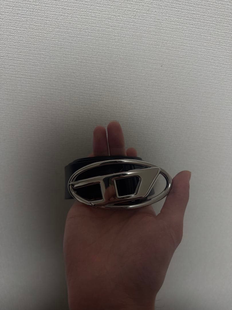 ※【わだー】【DIESEL】B-1dr W ブラックレザーベルト