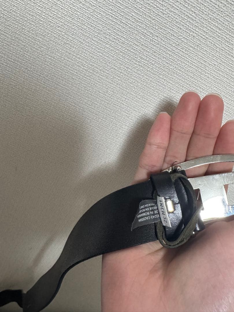 ※【わだー】【DIESEL】B-1dr W ブラックレザーベルト