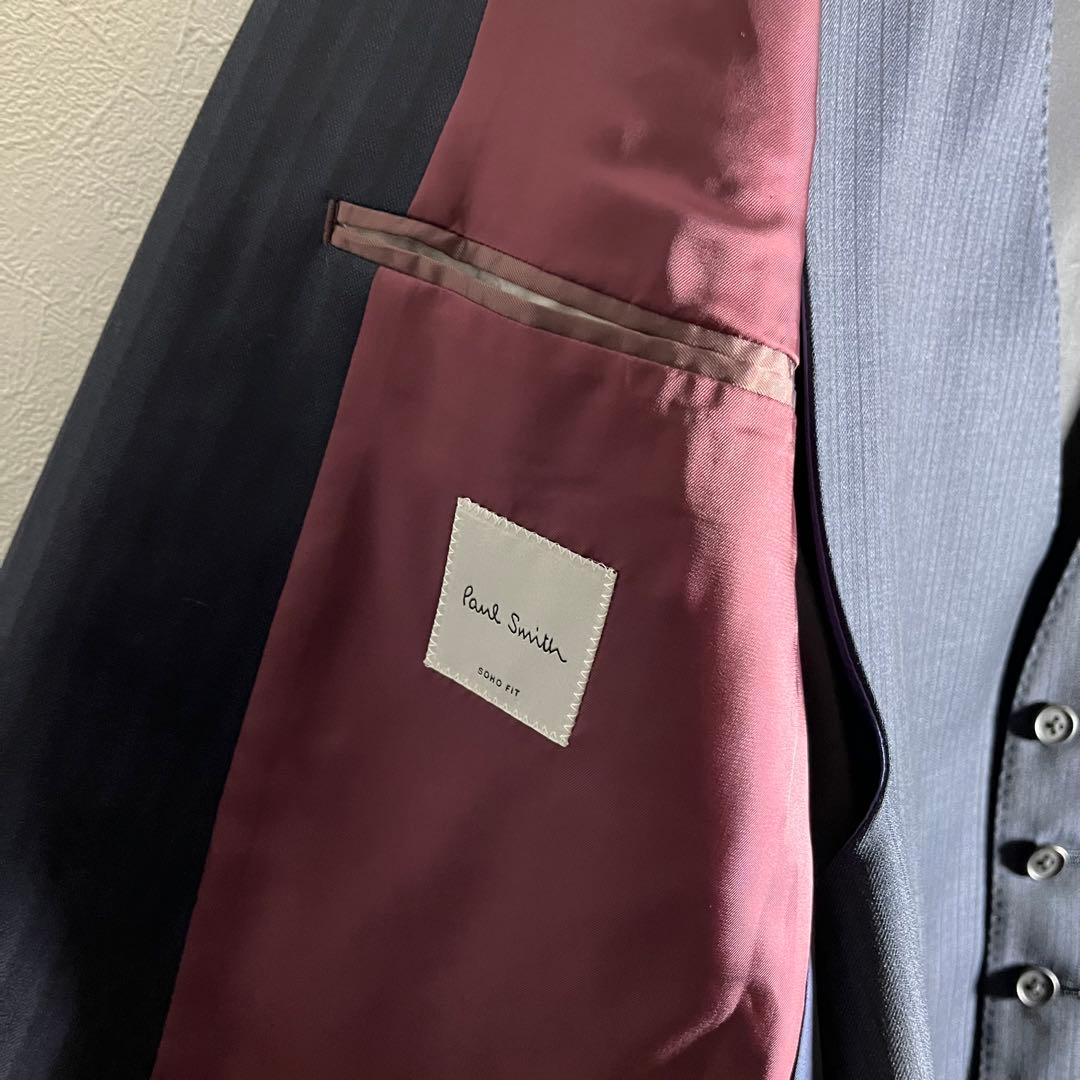 【極美品•3ピース】ポールスミス×ゼニア スーツ セットアップ ELECTA L