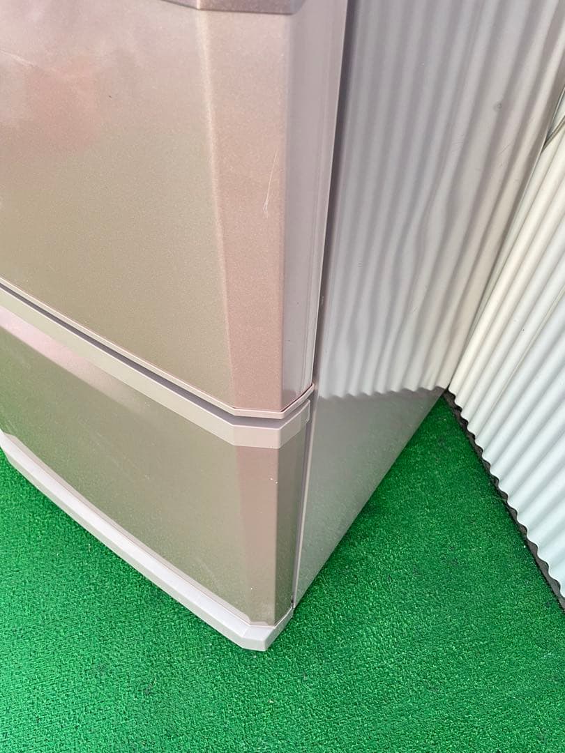 918三菱 おしゃれピンク 3ドア冷蔵庫 370L 自動製氷機能付き 静音 国産