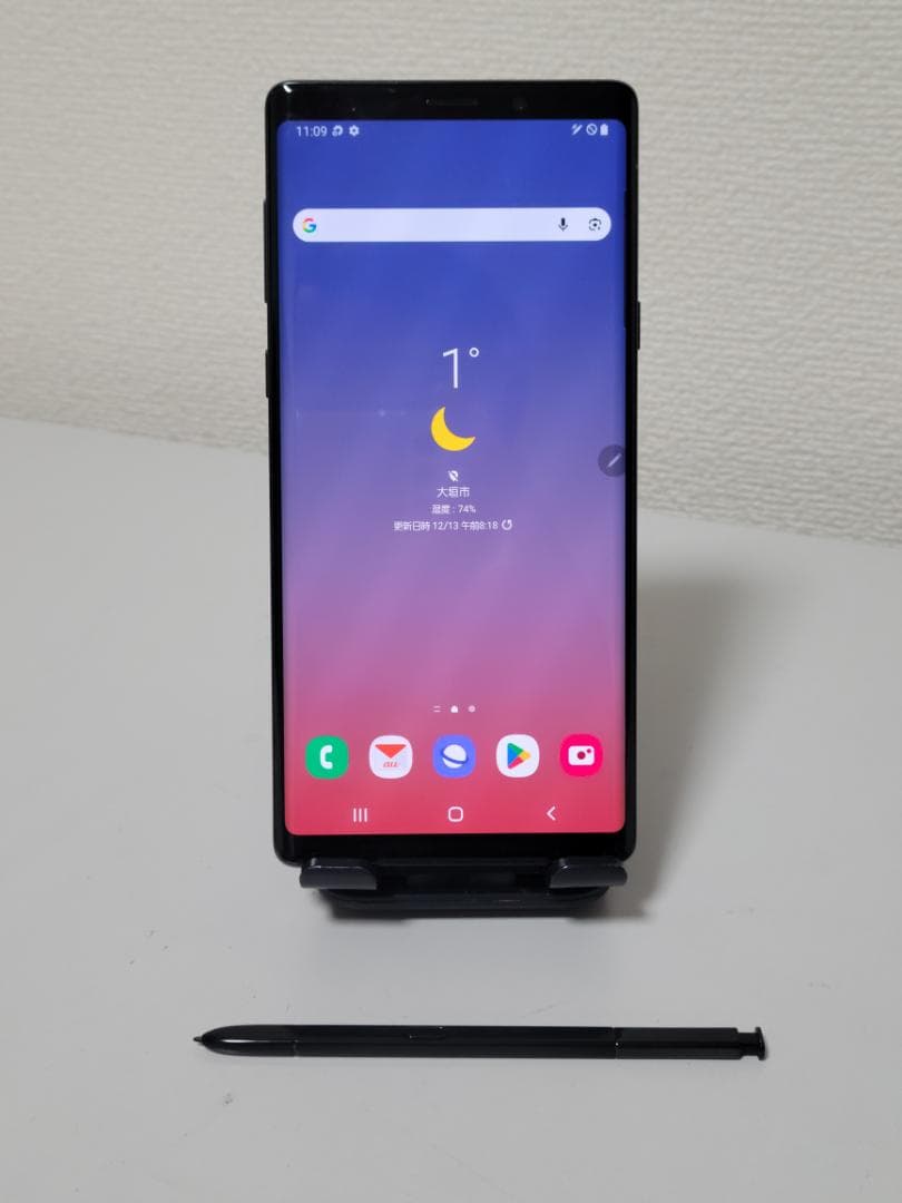 美品　Samsung Galaxy Note9 SCV40 ブラック　au