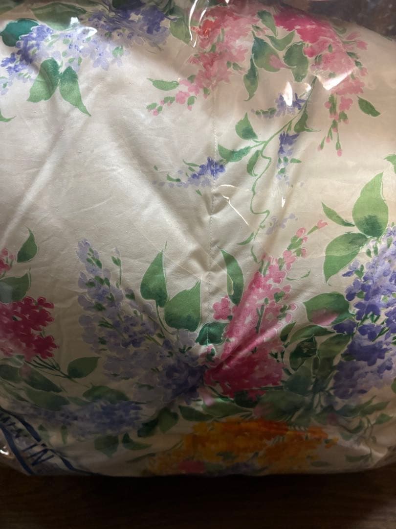 大阪西川　ダックダウン100% 花柄布団 155×218cm
