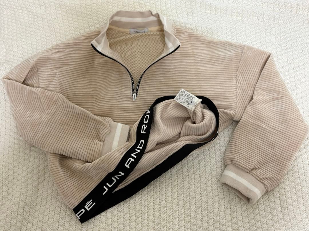 JUN&ROPE★ソフトコーデュロイジャージ 上下セット　ベージュ