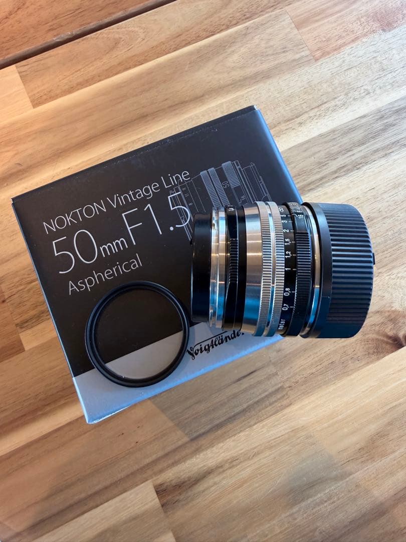 Voigtlander 50mm f1.5 II SC ニッケルメッキ仕上げ