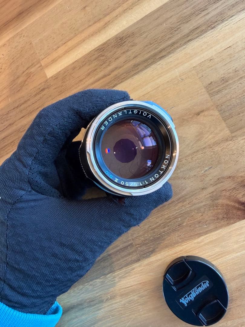 Voigtlander 50mm f1.5 II SC ニッケルメッキ仕上げ