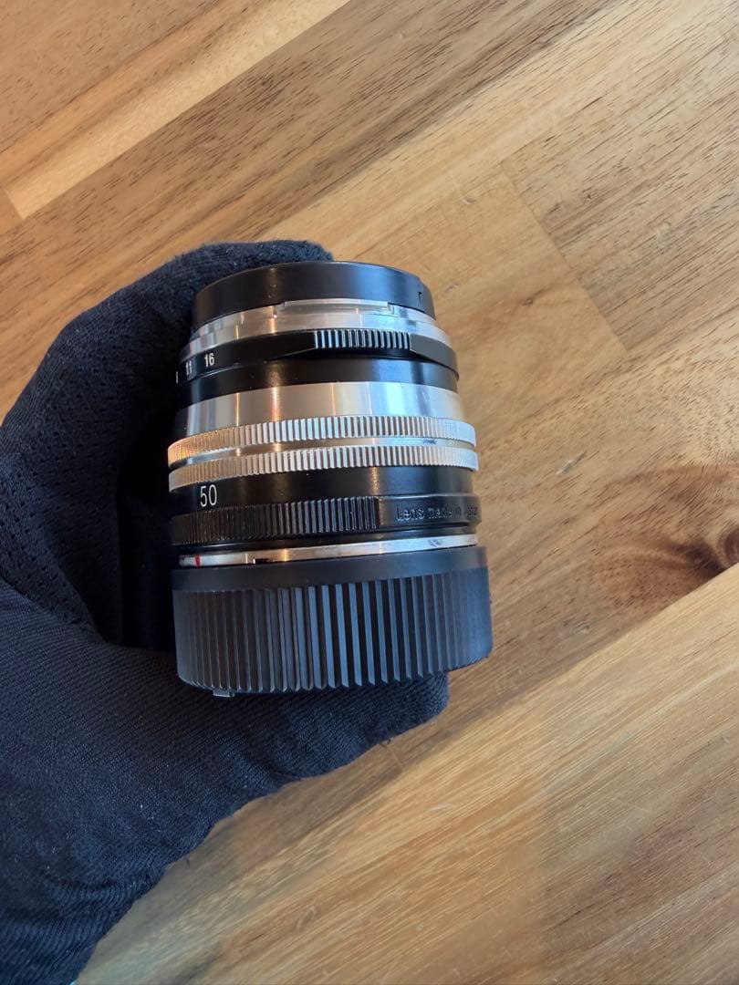 Voigtlander 50mm f1.5 II SC ニッケルメッキ仕上げ