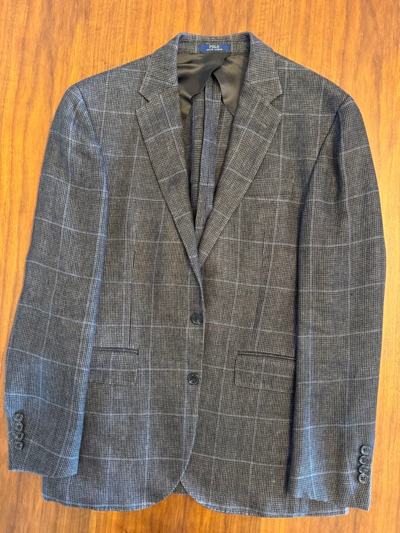 Polo Ralph Lauren テーラードジャケット グレー リネン