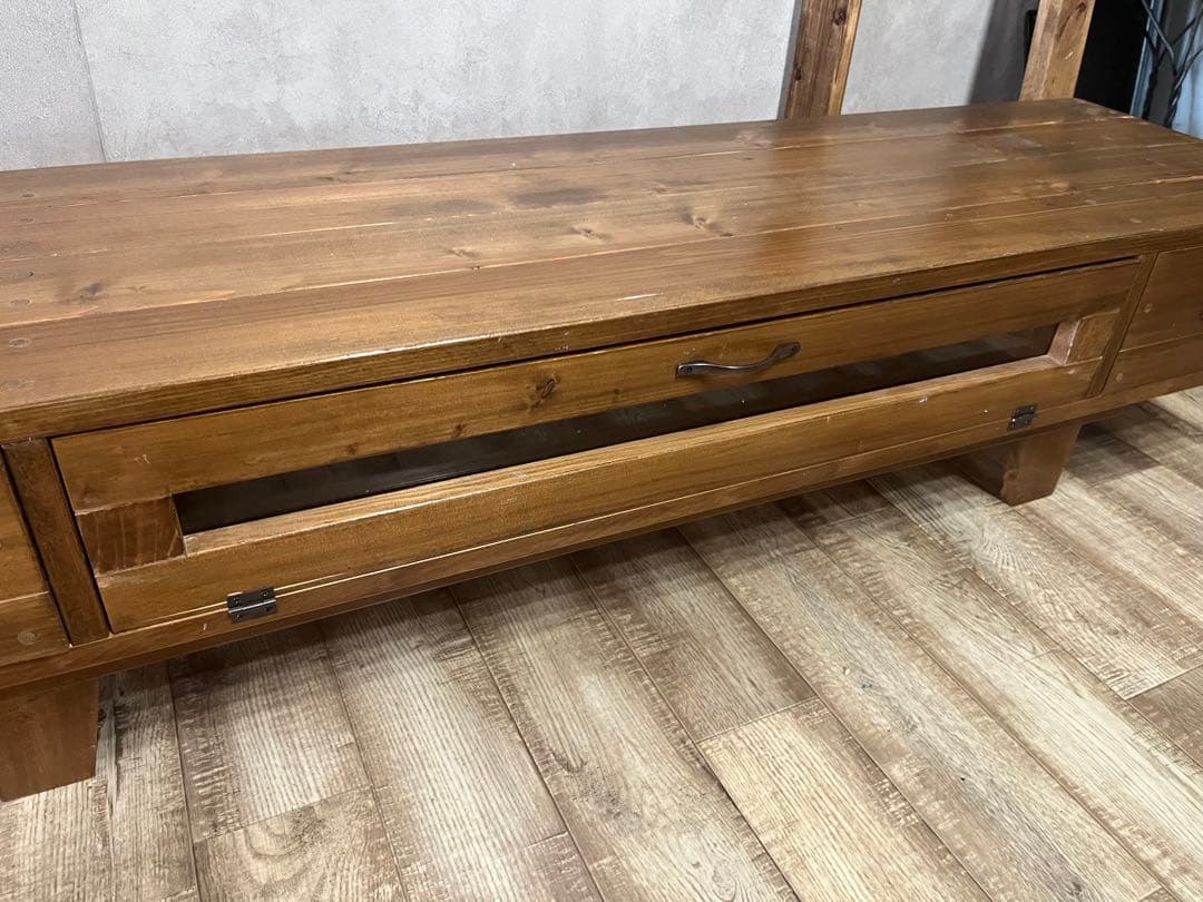※購入希望の方がいます 木製テレビ台 引き出し付き シンプルデザイン