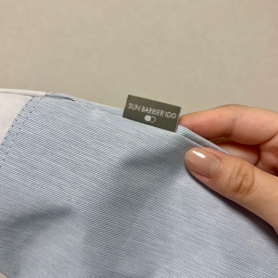 専用【美品・定価14,630円】サンバリア100 日傘 2段折 ブルー